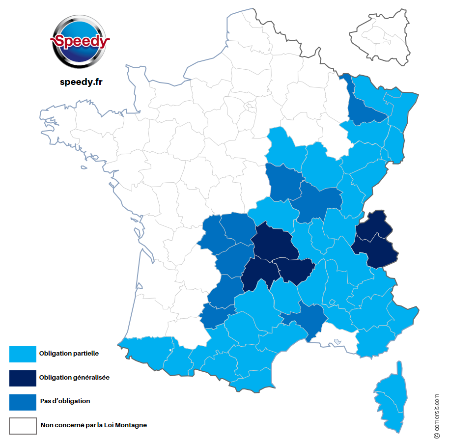 Carte France Loi Montagne