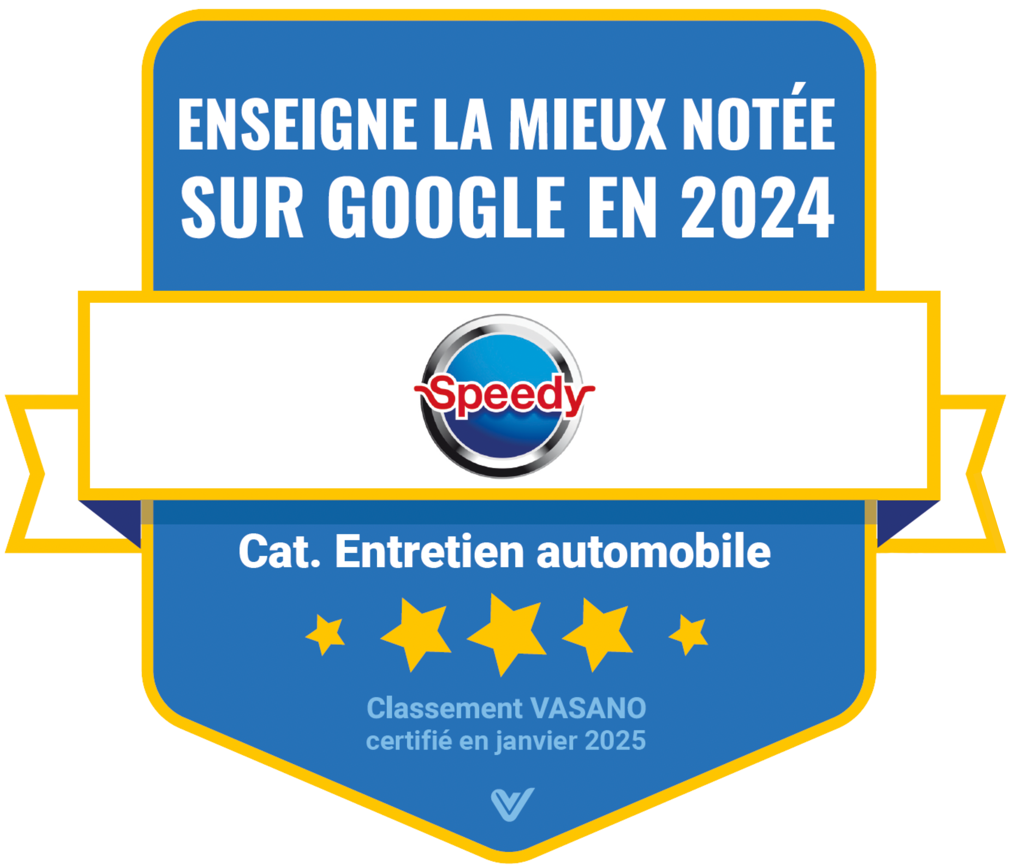 Enseigne la mieux notée sur Google en 2024