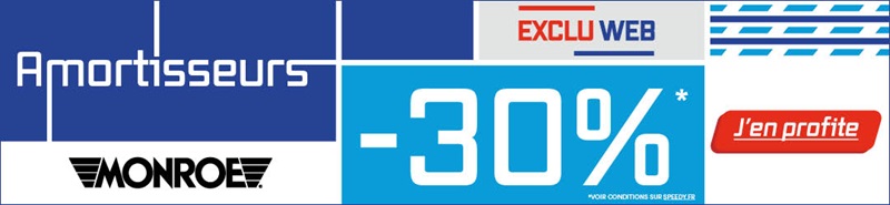 Promotion Speedy -30% amortisseurs