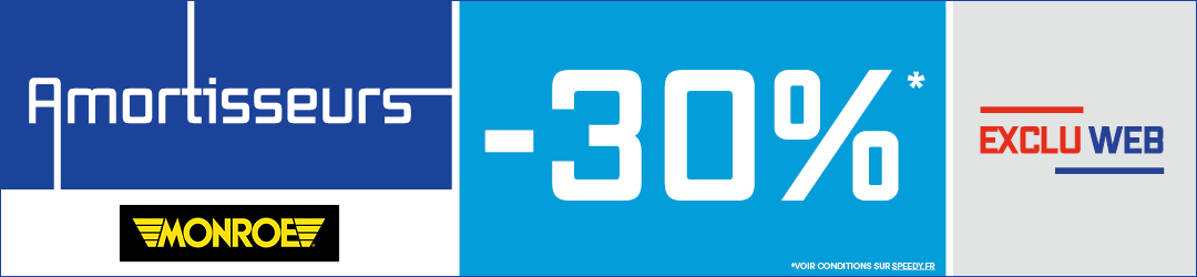 Amortisseurs en promotion chez Speedy