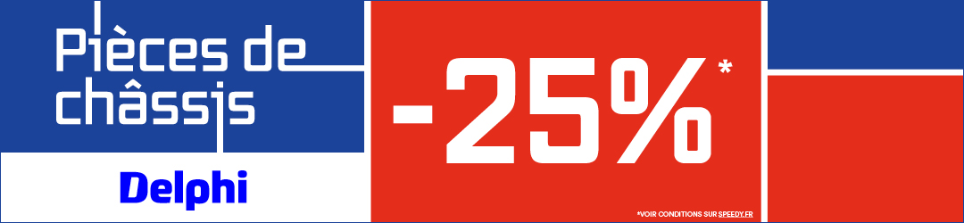 Promotion pièces de châssis Speedy