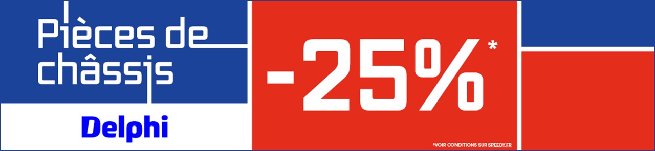 Promotion pièces de châssis Speedy