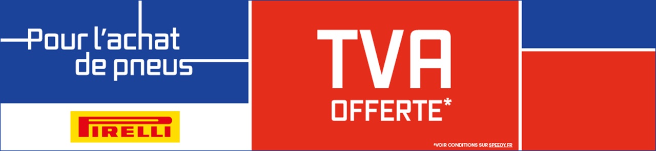 Promotion Speedy pneus Pirelli TVA offerte