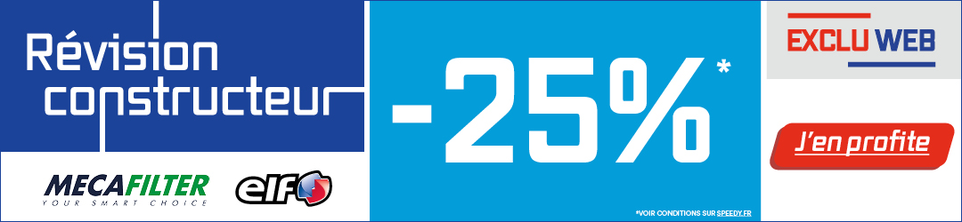 Révision voiture en promotion chez Speedy