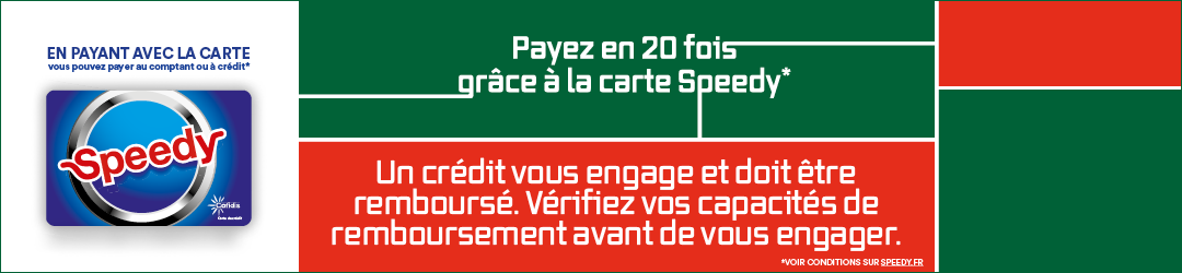 Paiement en 20 fois avec la carte Speedy