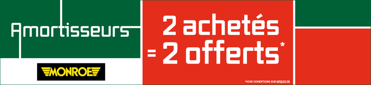 Amortisseurs en promotion chez Speedy