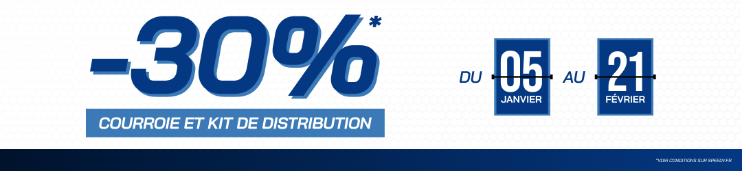 Courroie et Kit de Distribution à -30% chez Speedy