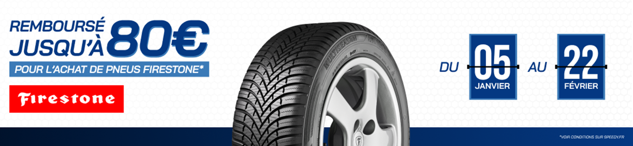 Speedy promotion pneus Firestone