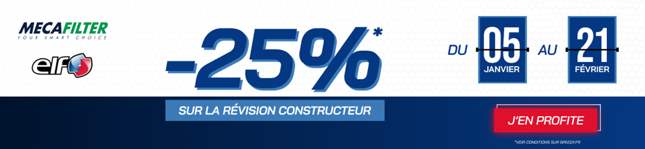 Révision voiture en promotion chez Speedy