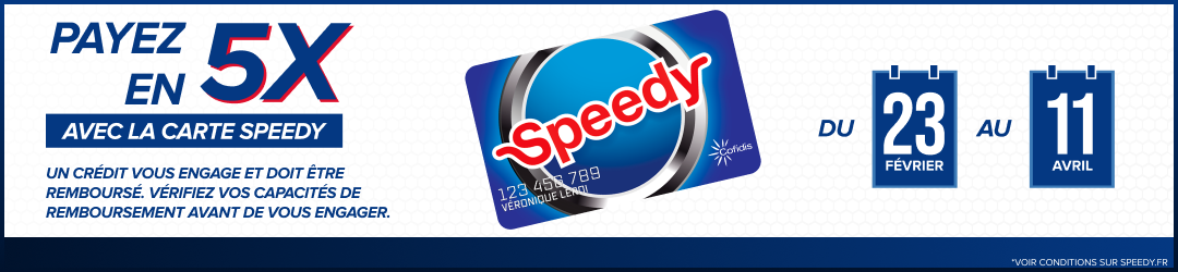 Paiement en 5 fois avec la carte Speedy