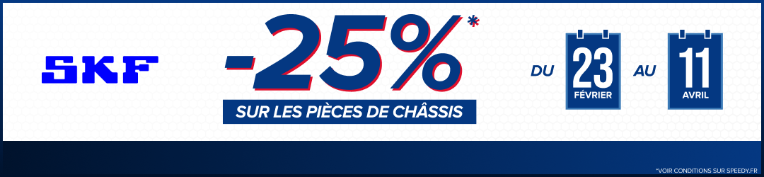 Promotion pièces de châssis Speedy