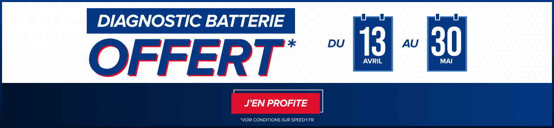 Diagnostic batterie offert chez Speedy
