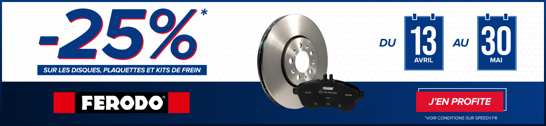 Promotion Speedy sur les freins