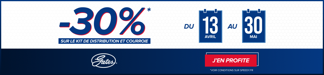 Courroie et Kit de Distribution à -30% chez Speedy