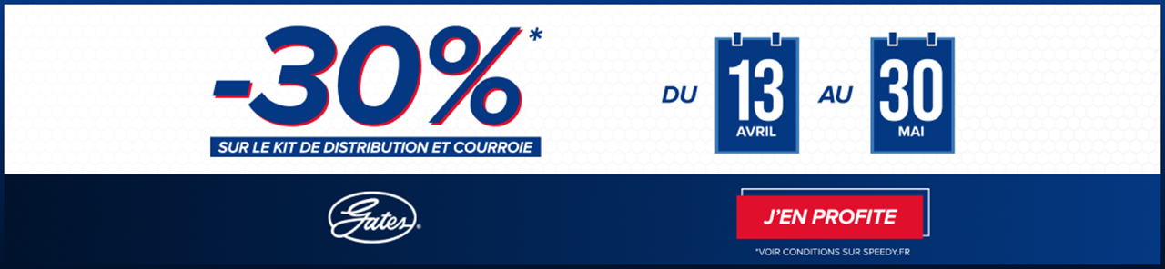 Courroie et Kit de Distribution à -30% chez Speedy