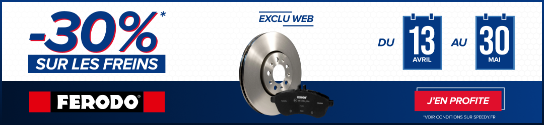 Exclu web freins : -30% chez Speedy 