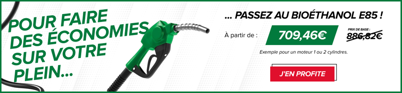 Participation Speedy de 179€ en moyenne sur le boîtier E85 et pré-visite offerte
