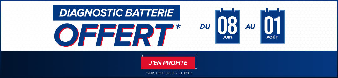 Diagnostic batterie offert chez Speedy