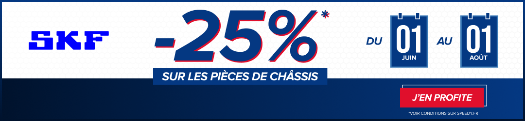 Promotion pièces de châssis Speedy