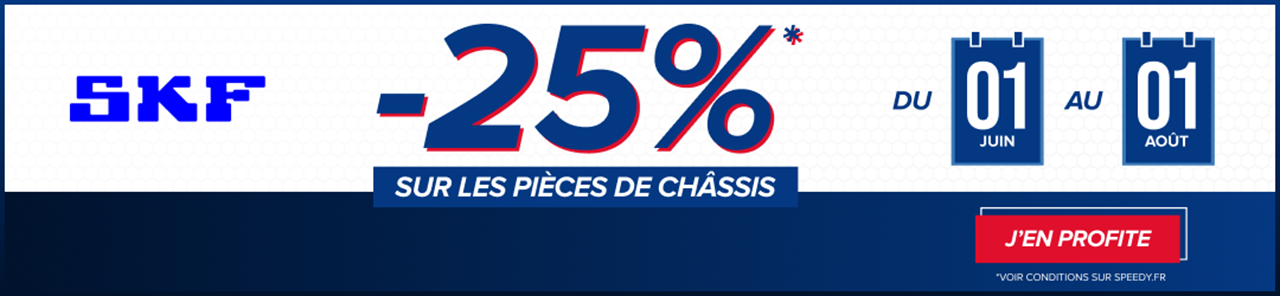 Promotion pièces de châssis Speedy