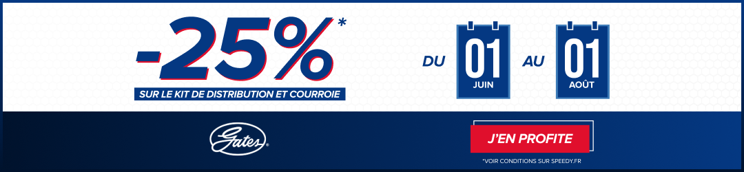 Courroie et Kit de Distribution à -25% chez Speedy