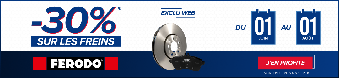 Exclu web freins : -30% chez Speedy 