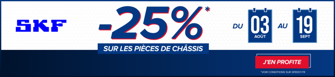 Promotion pièces de châssis Speedy