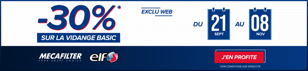 Speedy Promotion vidange exclu web -30%