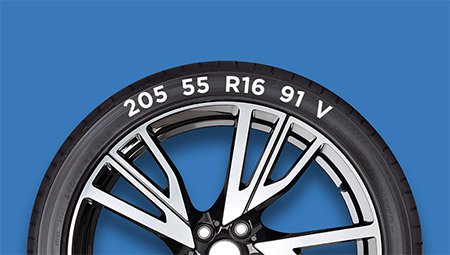 aide visuelle sur les dimensions du pneu